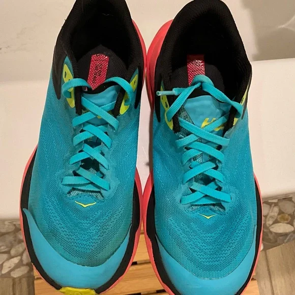 Hoka Women's Athletic Shoes - Teal, Black, and Pink - Picture 2 of 7